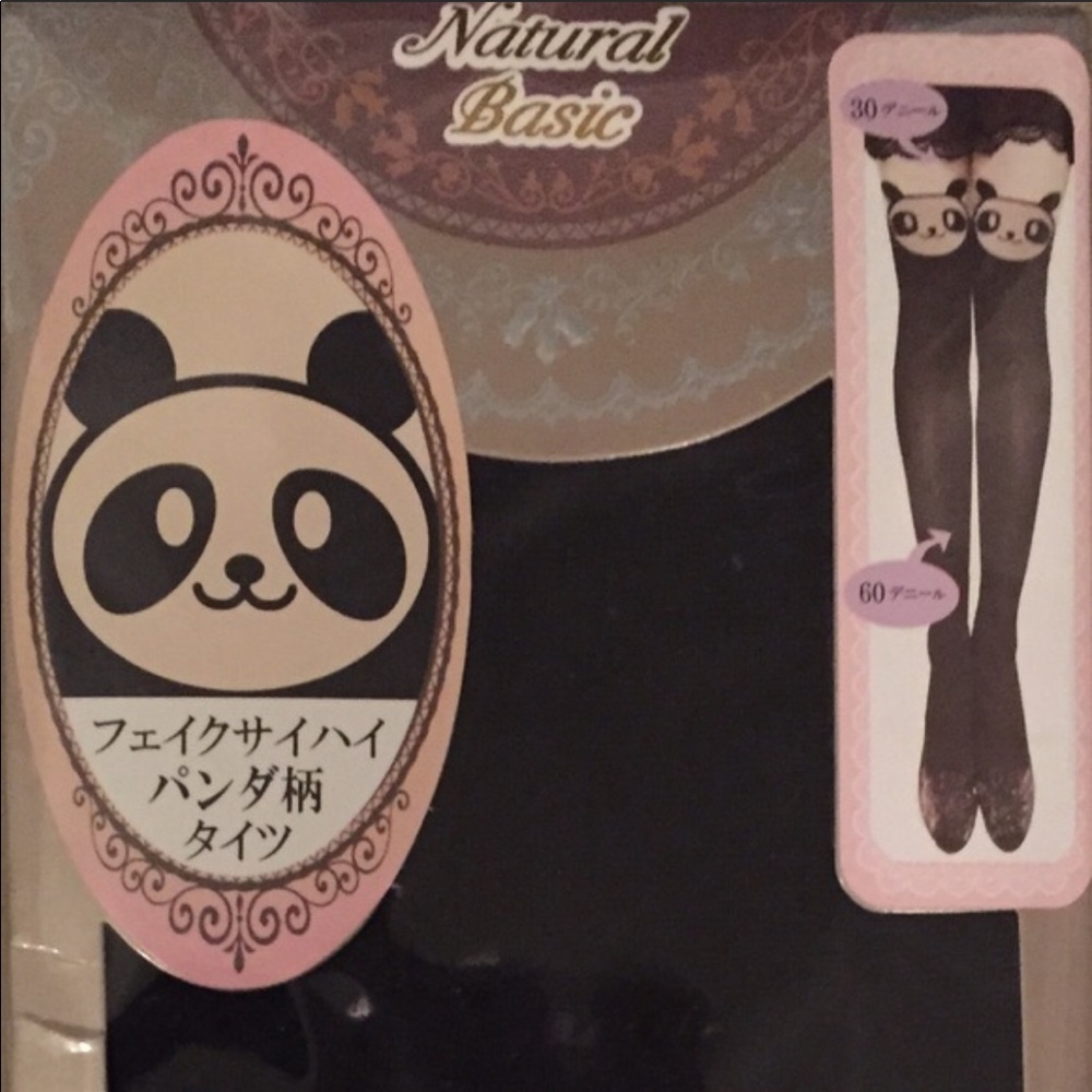 Adorable Japanese Panda Tights Stockings